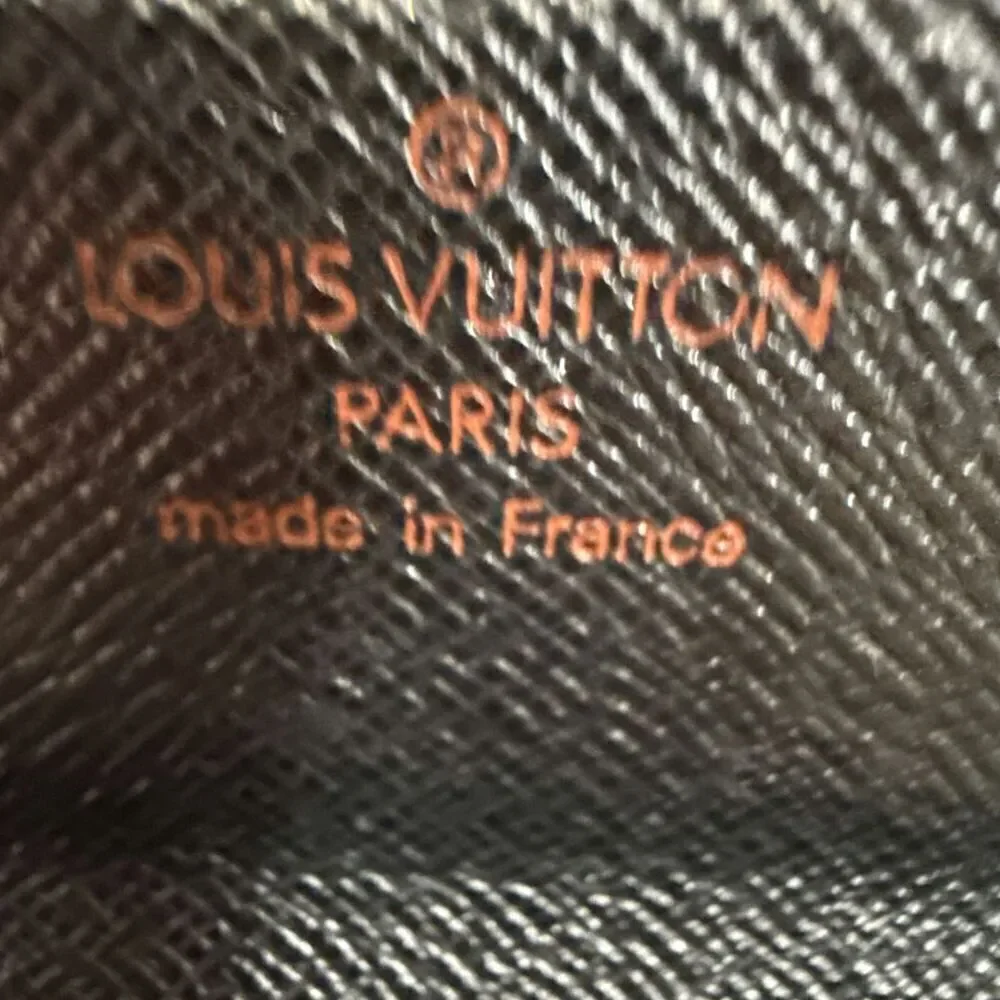 Louis Vuitton Epi Leather Wallet Color Black